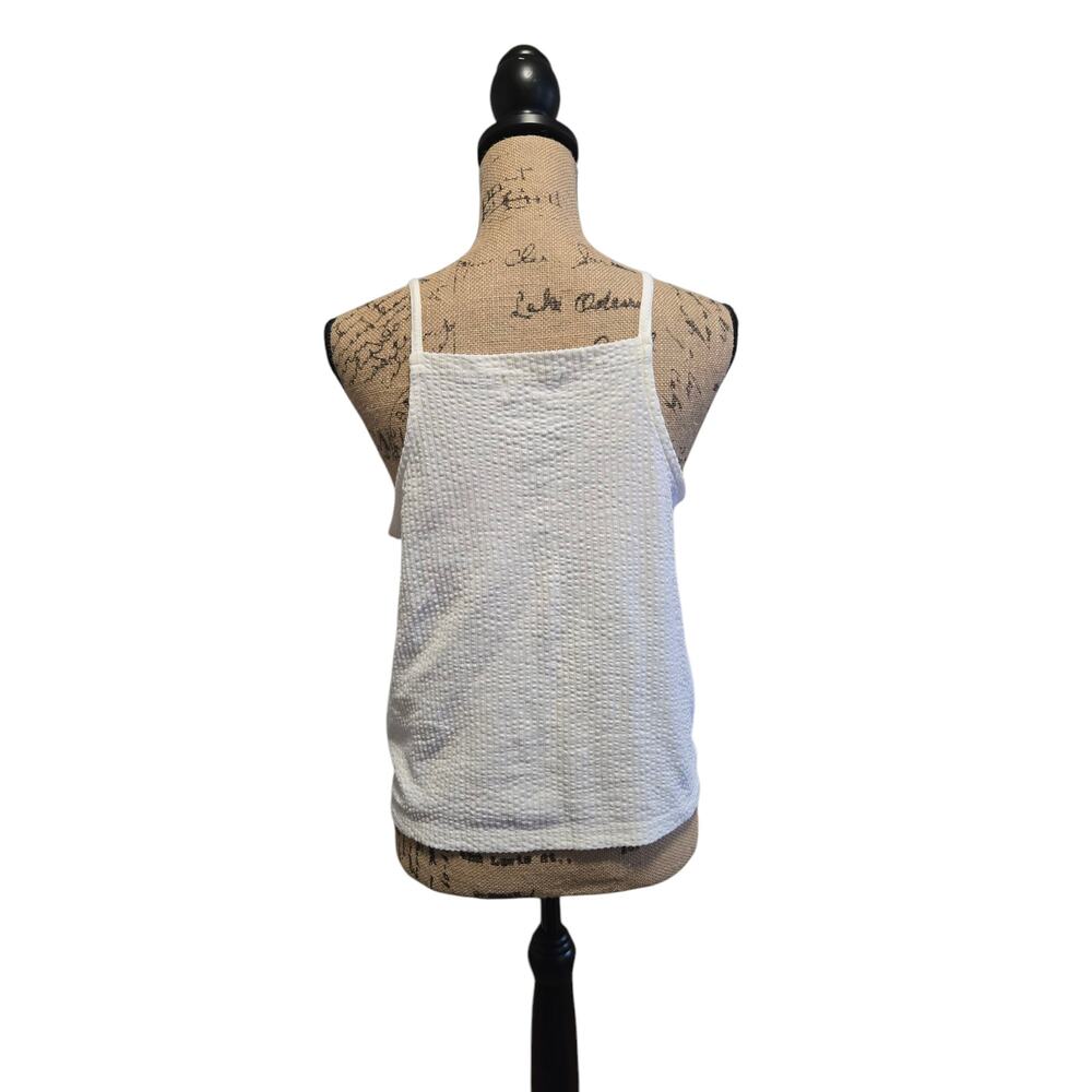 Madewell cream ribbed tank top, size small - Picture 2 of 4